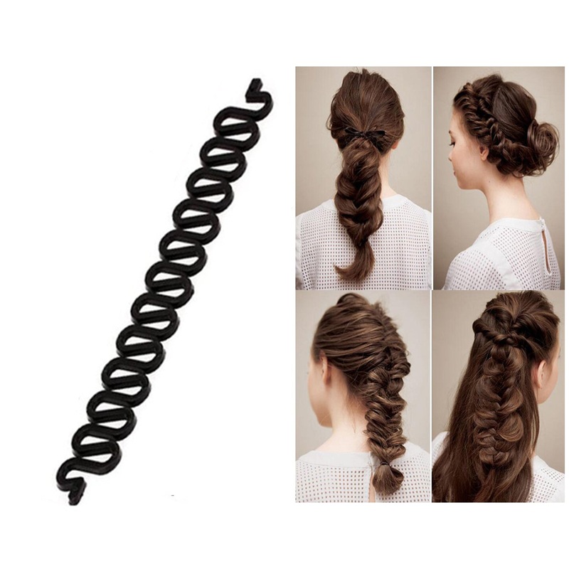 Fishbone Bun Maker widely used by womens for making their hair looks like a fish tail and all and it used in many kinds of places like household, parlours etc., Hair accessories