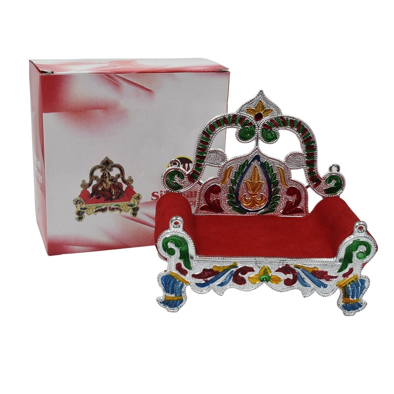 Bal Gopal Sihasan Throne – Large Decorative Stand for Home Temple Deity Display
