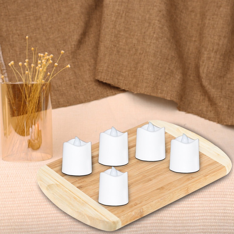 Festival Decorative – LED Tealight Candles (White, 24 Pcs)