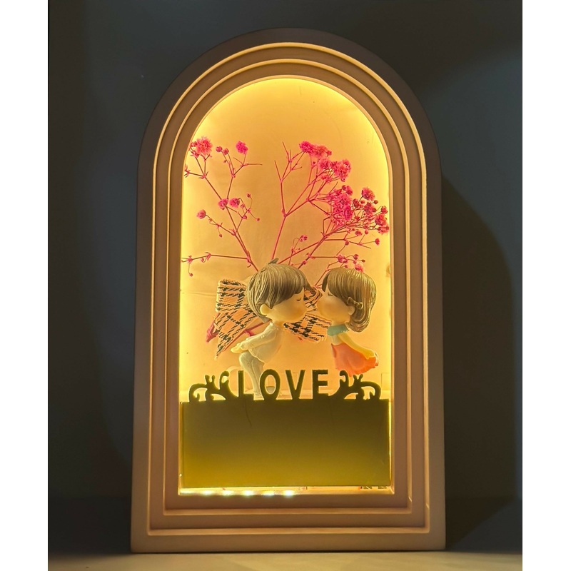 Glowing Love Kiss Frame