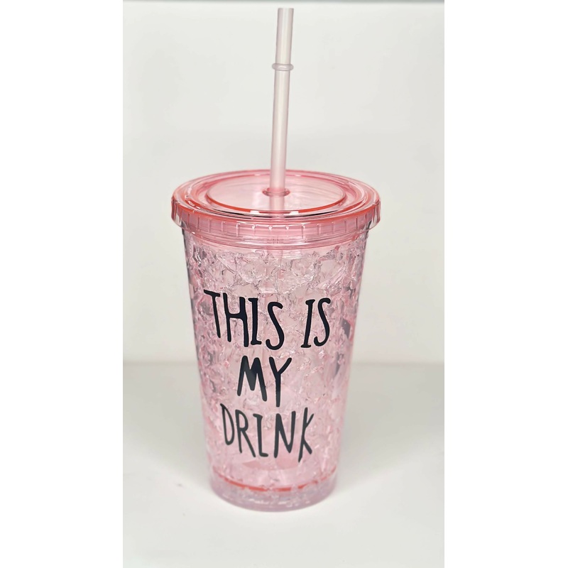 Pink Frost Statement Tumbler