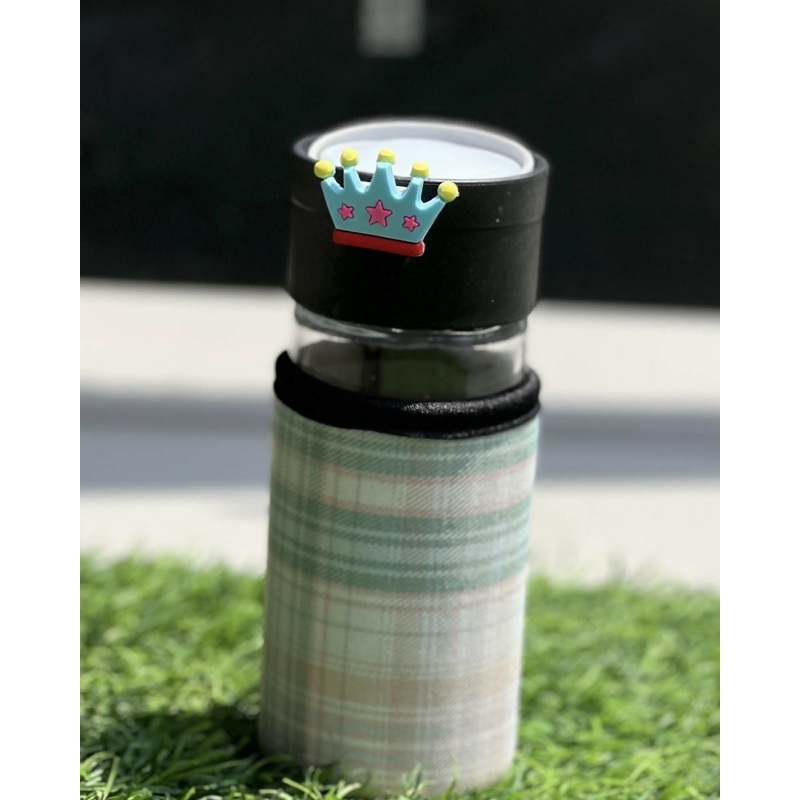 Plaid Princess Glass Bottle