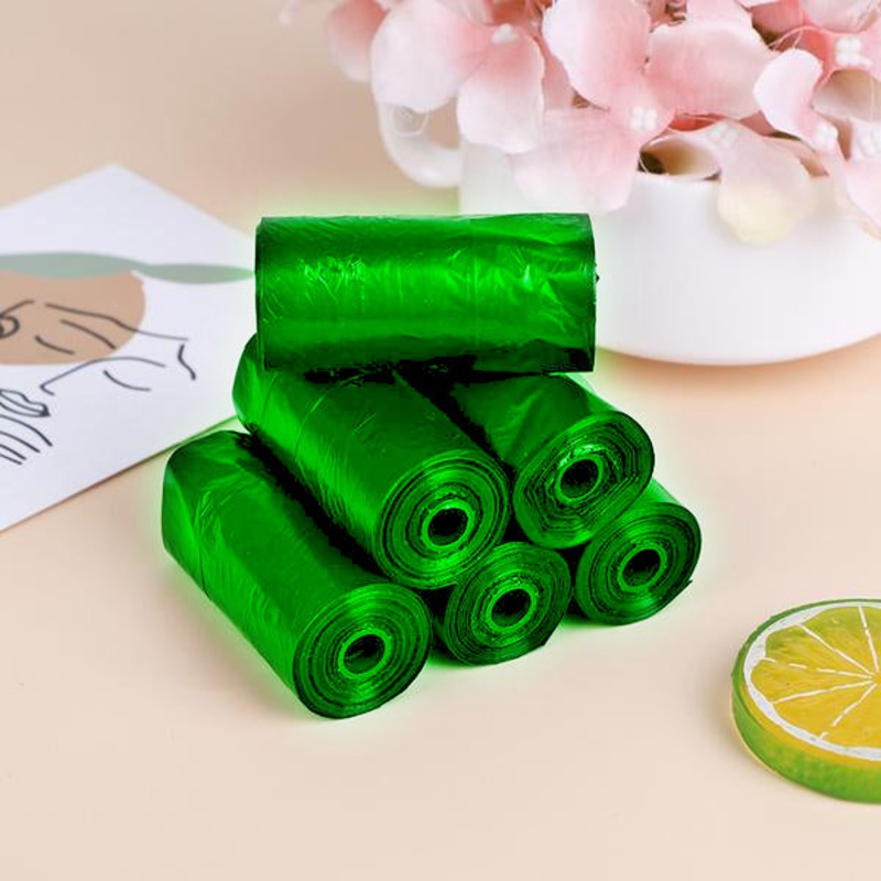 Bio-degradable Eco Friendly Garbage / Trash Bags Rolls (19 x 21) (Green)