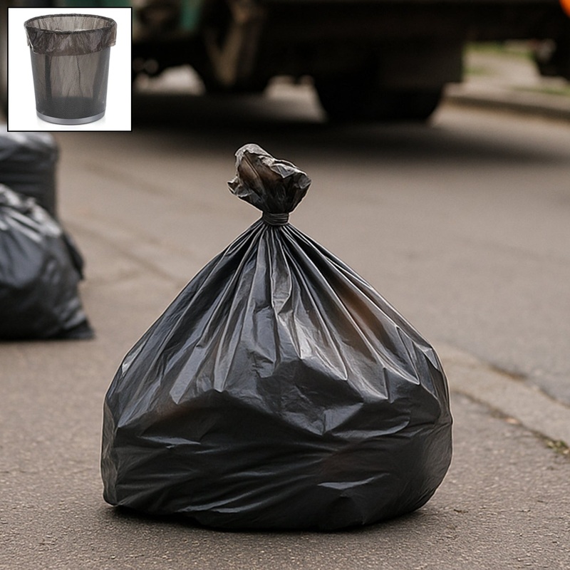 Bio-degradable Eco Friendly Garbage / Trash Bags Rolls (24×32 Cm / 1 Pc / Mix Color)