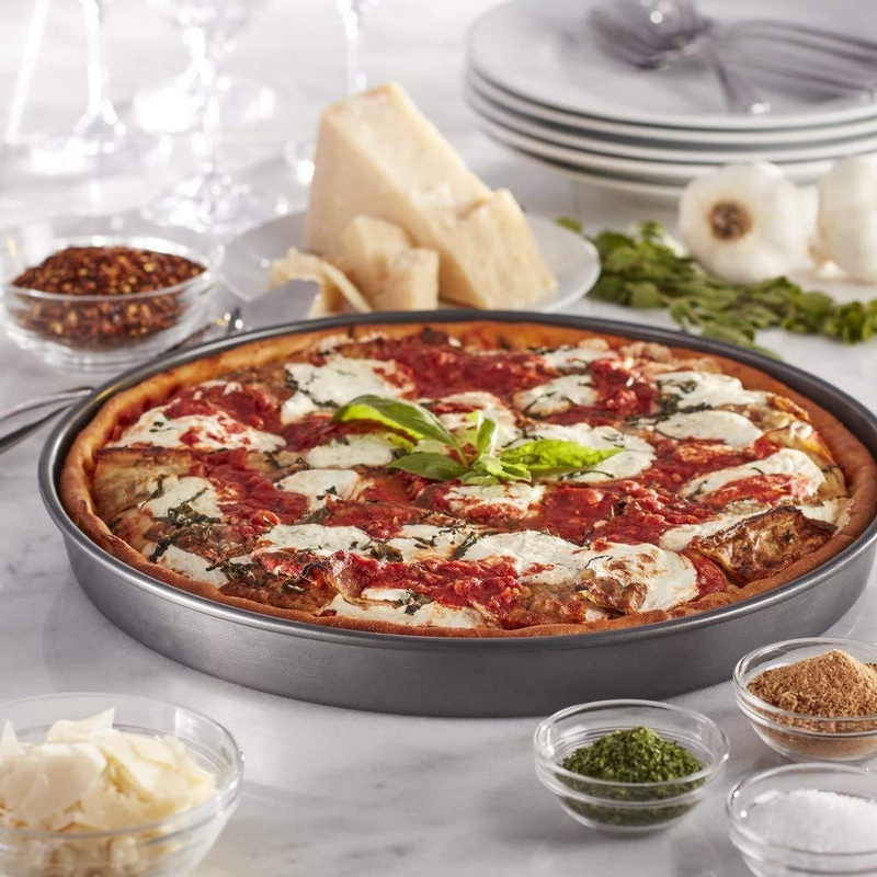Steel Non-Stick Round Plate Cake Pizza Tray Baking Mould