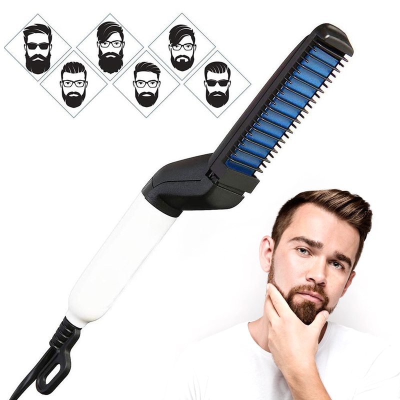 Men’s Beard and Hair Curling Straightener (Modelling Comb), Hair accessories