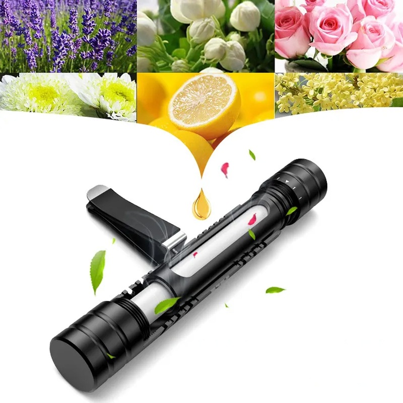 Car Air Perfume For AC Vent – New Long Lasting And Sweet Fragrances with Rotating Flow Control – Magnetic, Ocean, Lavender, Cologne, Lemon – Interior Accessories For Car
