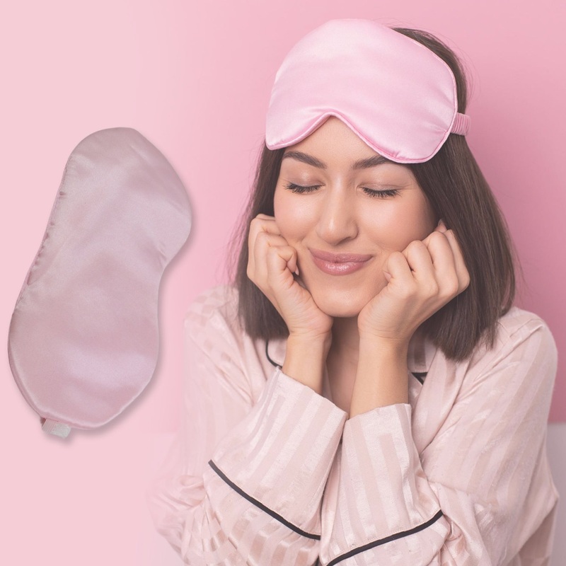 New Unisex Satin Sleep Mask  For Travel & Meditation (1pc)