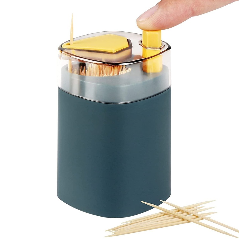 Pop-Up Automatic Toothpick Dispenser  Safe & Novel Storage Container