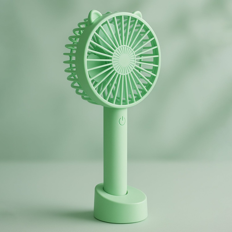 Portable Classic Hand Fan – 3-Speed Table Fan for Personal Desk, Suitable for Office, School, and Home Use (Battery Not Included)