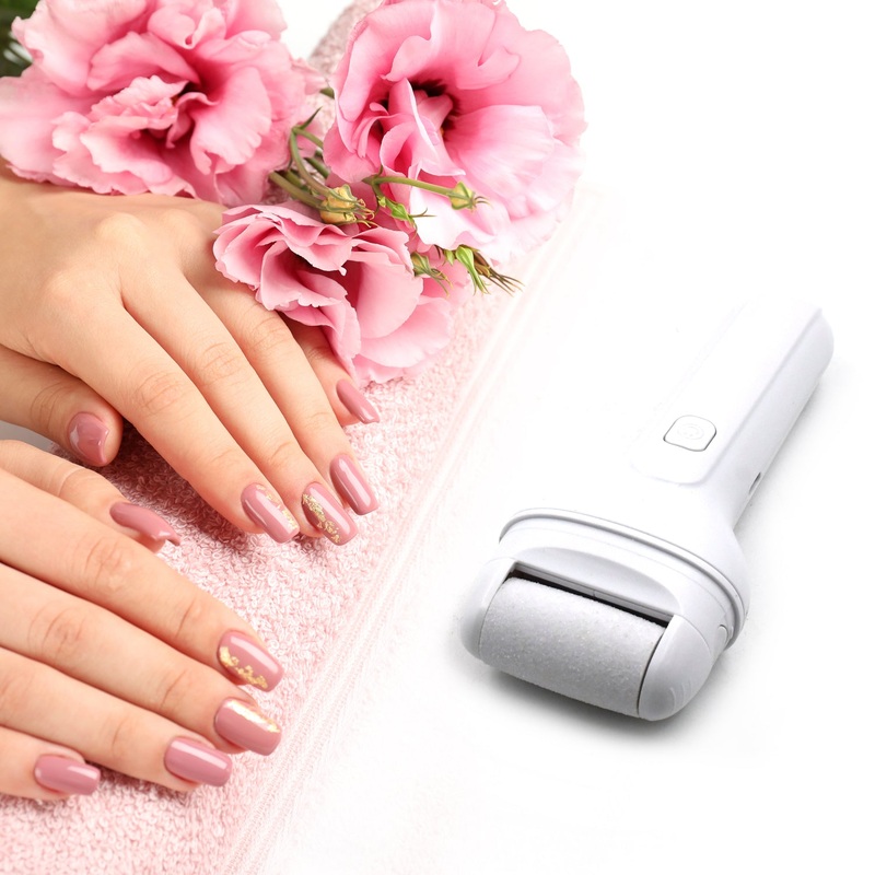 Portable Electric Foot File  Rechargeable Callus Remover & Pedicure Tool for Smooth Feet