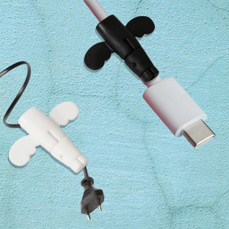 Silicone Data Cable Protector  Angel 2-in-1 Cord Saver & Storage Tool