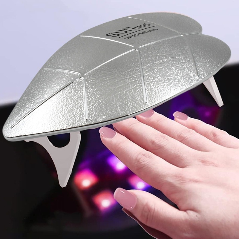 Mini Nail Lamp 6W UV LED Dryer  Compact USB Nail Dryer for Gel Polish, Nail Art, Home & Salon Use (1 Pc)