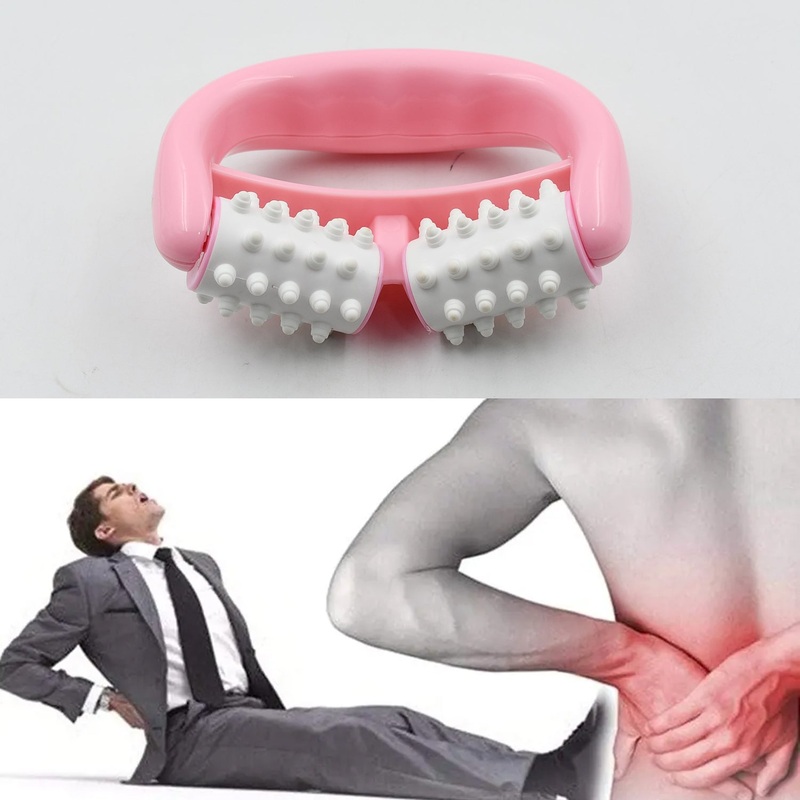 Plastic Massage Roller – 2-Roller Manual Design for Cellulite & Muscle Pain Relief