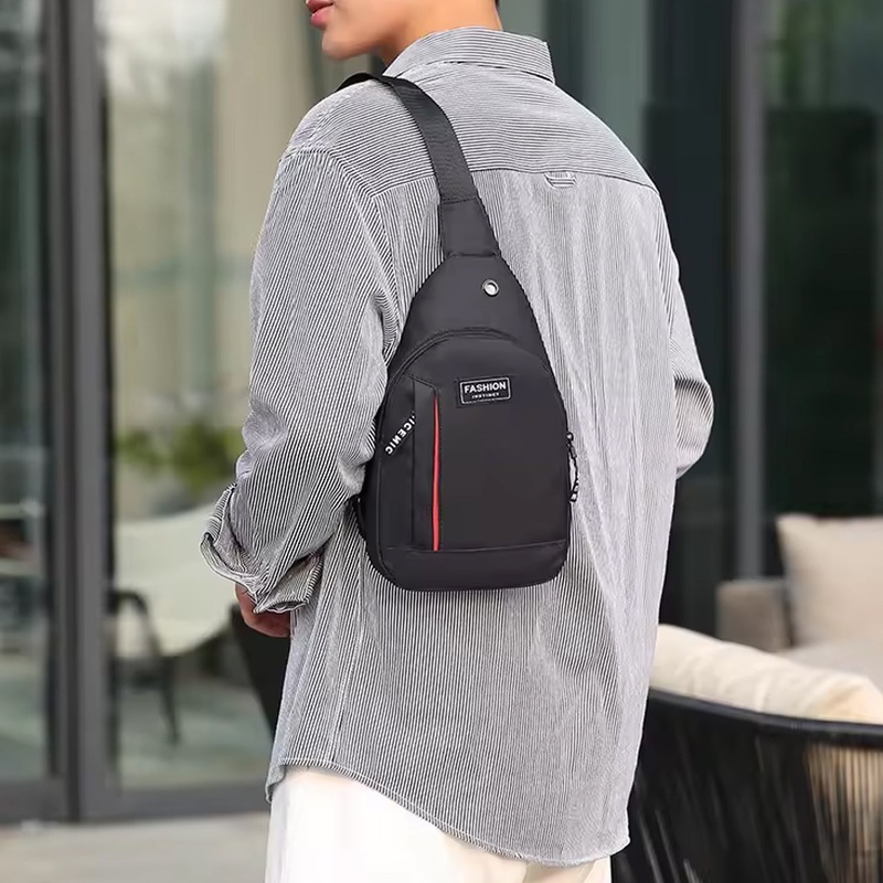 Waterproof Anti-Theft Crossbody Fanny Pack  (1 Pc, Black & Grey)