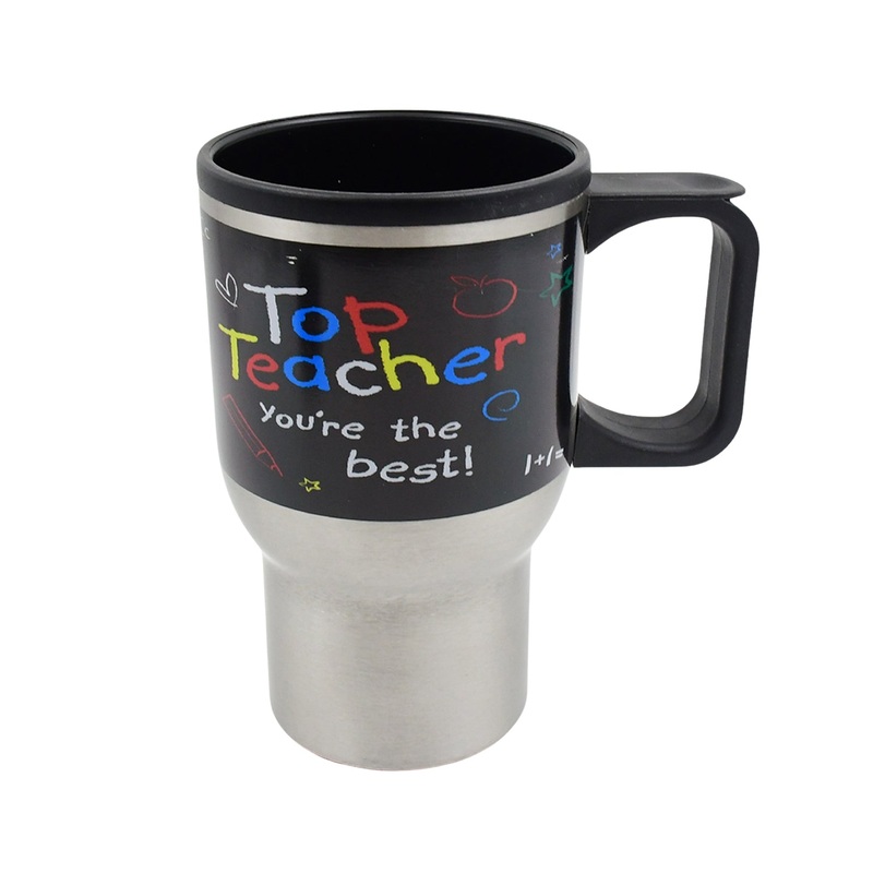 Stainless Steel Insulated Travel Mug – Double-Walled Vacuum Cup with Lid & Handle