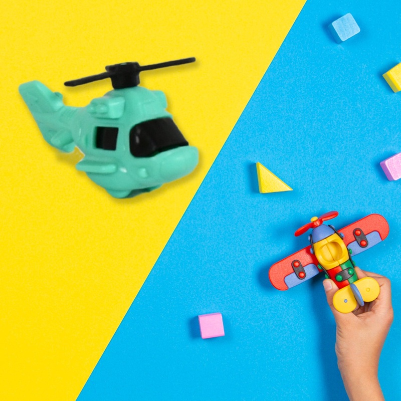 Small DIY Helicopter Toy, Small Kid’s Toy, Rotating Tail  Wing DIY Helicopter (30 Pc Set)
