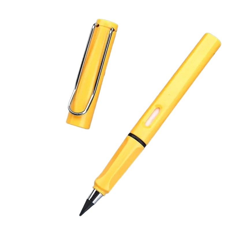 2-in-1 Everlasting Magic Pencil with Replaceable Eraser  Inkless, Reusable, Portable (1 Pc / Mix Color))