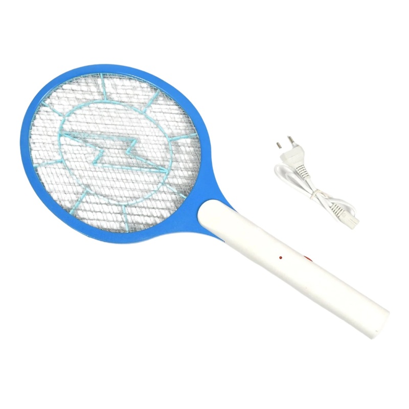 Rechargeable Mosquito Killer Racket  Handheld Electric Fly Swatter with Cable (Quality Assured, with cable)