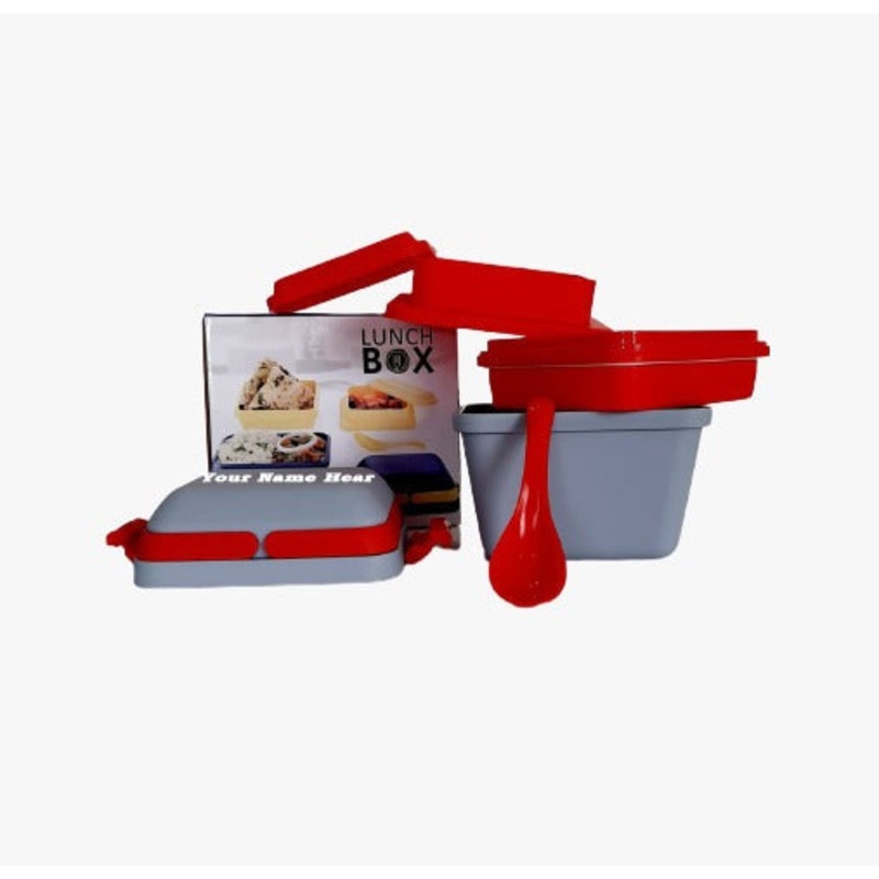 Customized Airtight Lunch Box with Handle & Push Lock Personalized Luncgh box