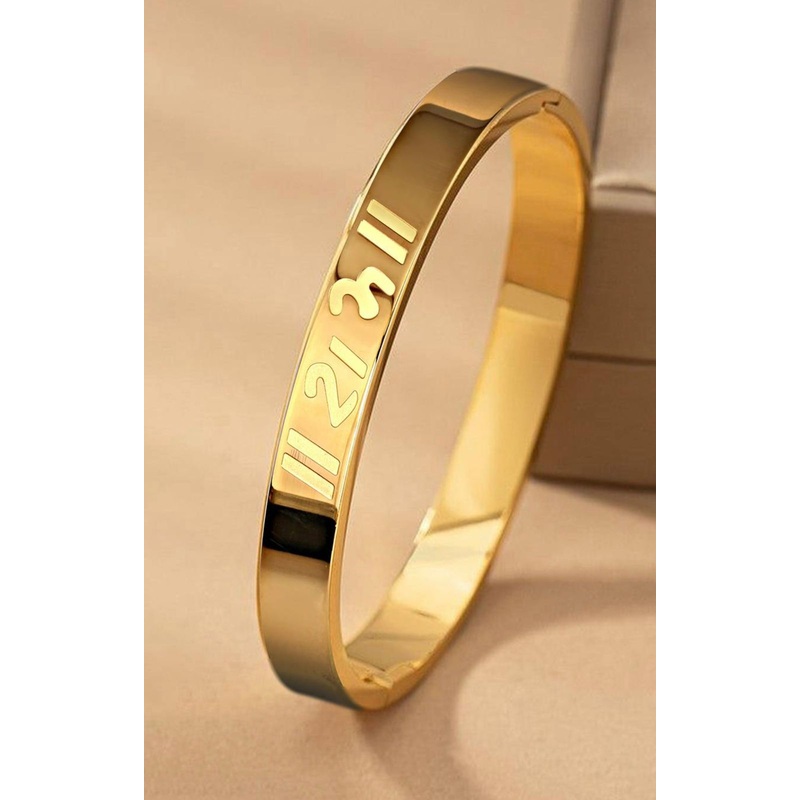 Golden Shree Ram written Kada, Anti-tarnish Bracelet, Skin friendly