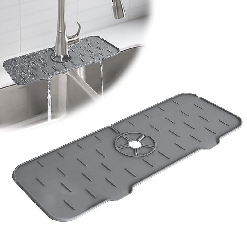 Silicone Sink Faucet Pad / Mat (1 Pc / 33×12 Cm)