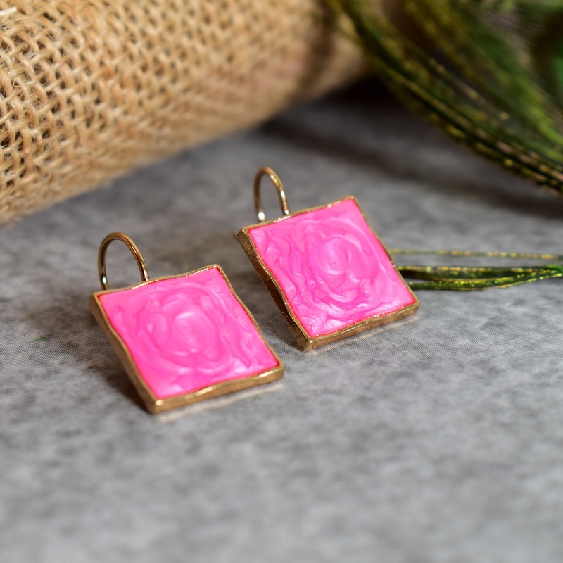 Elegant Square Design Earrings  Bold Yet Timeless