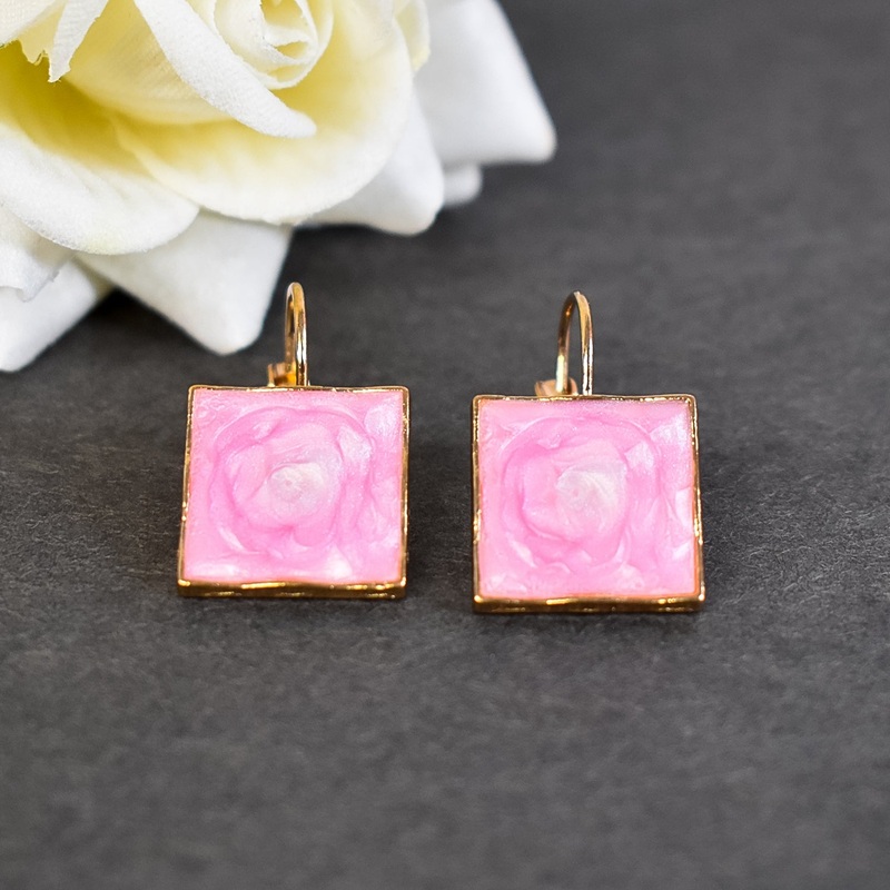 Geometric Square Earrings  A Statement of Chic
