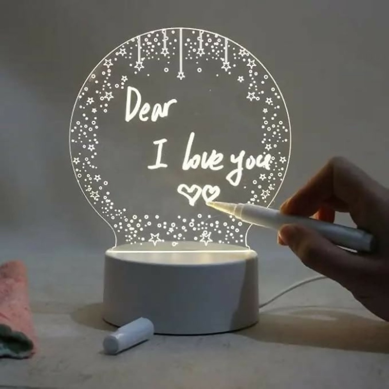 GlowNote LED Message Board Lamp