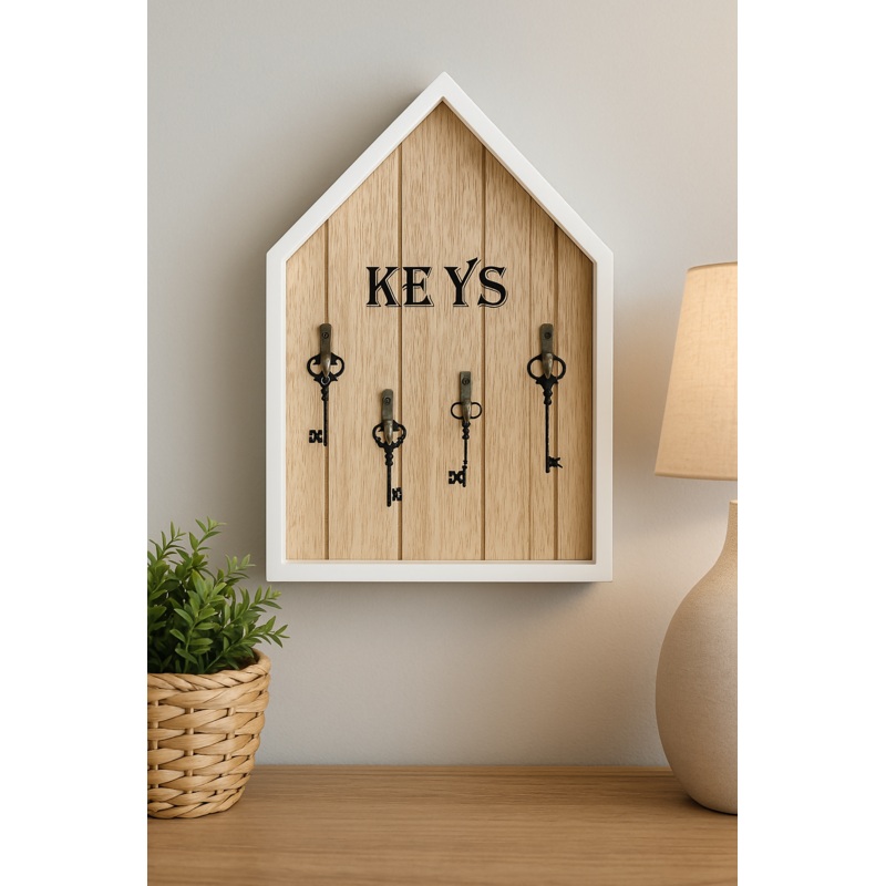 KeyNest Wooden Key Holder