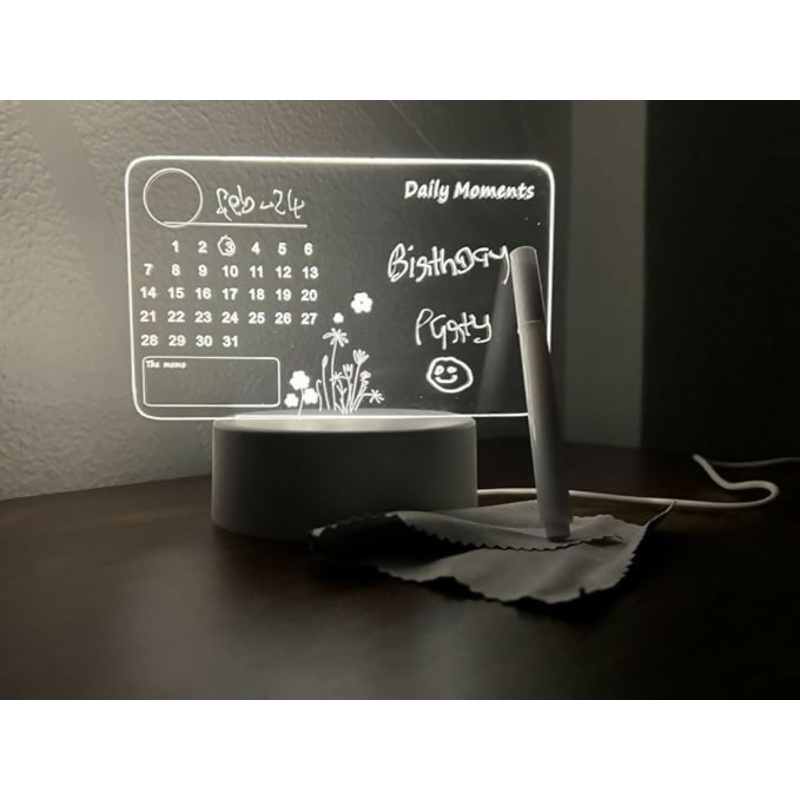 MemoGlow LED Calendar Board