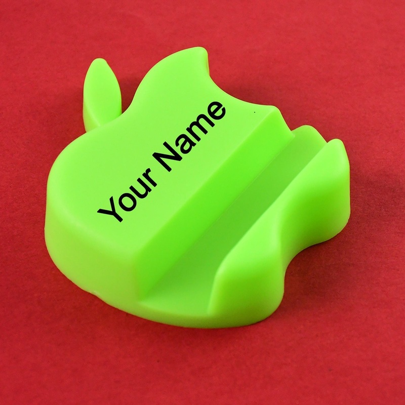 Customized / Personalized Apple-Shaped Plastic Mobile Phone Holder (1 pc & mix color)