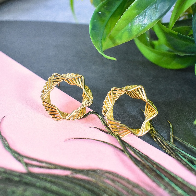 Sculptural Earrings  Contemporary Style with a Touch of Class