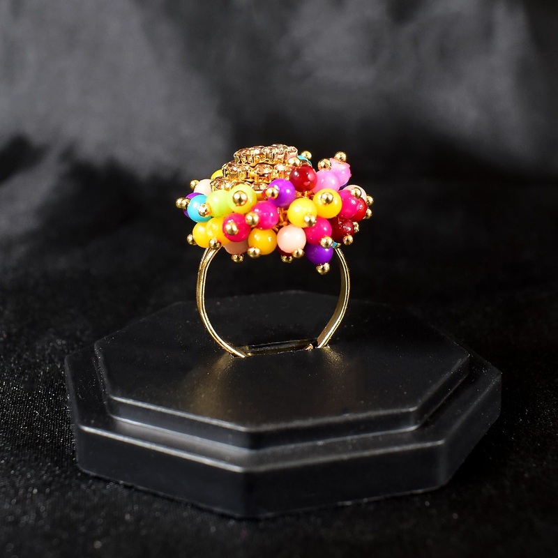 Elegant Gold Plated Guchha Ring – Timeless Tradition