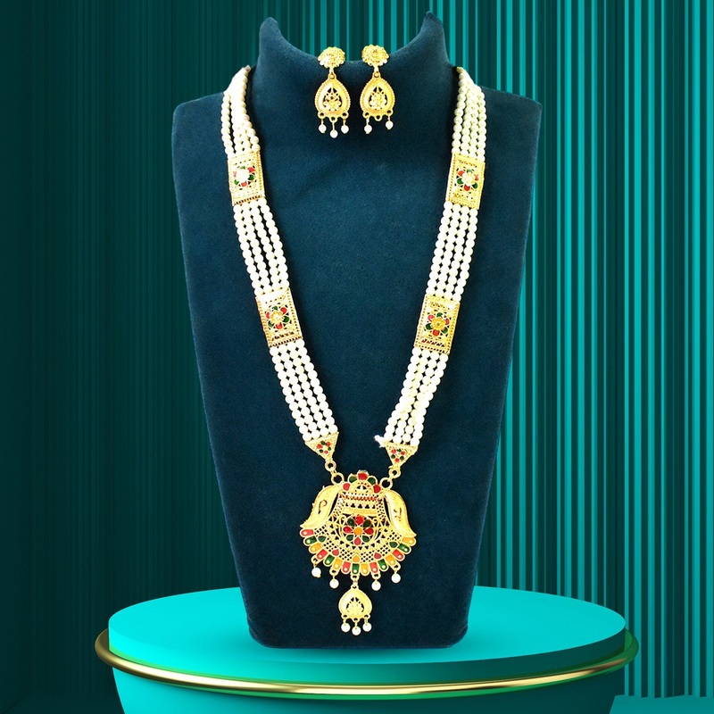 Stunning Moti Pearl Jewelry Set – Effortless Elegance