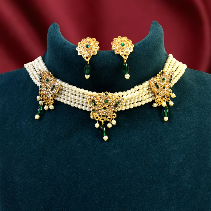 Chik Moti Necklace Set  Sophisticated and Everlasting Beauty