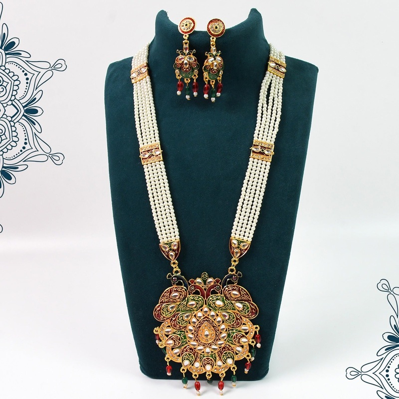 Elegant Rani Moti Har  Classic Pearl Perfection