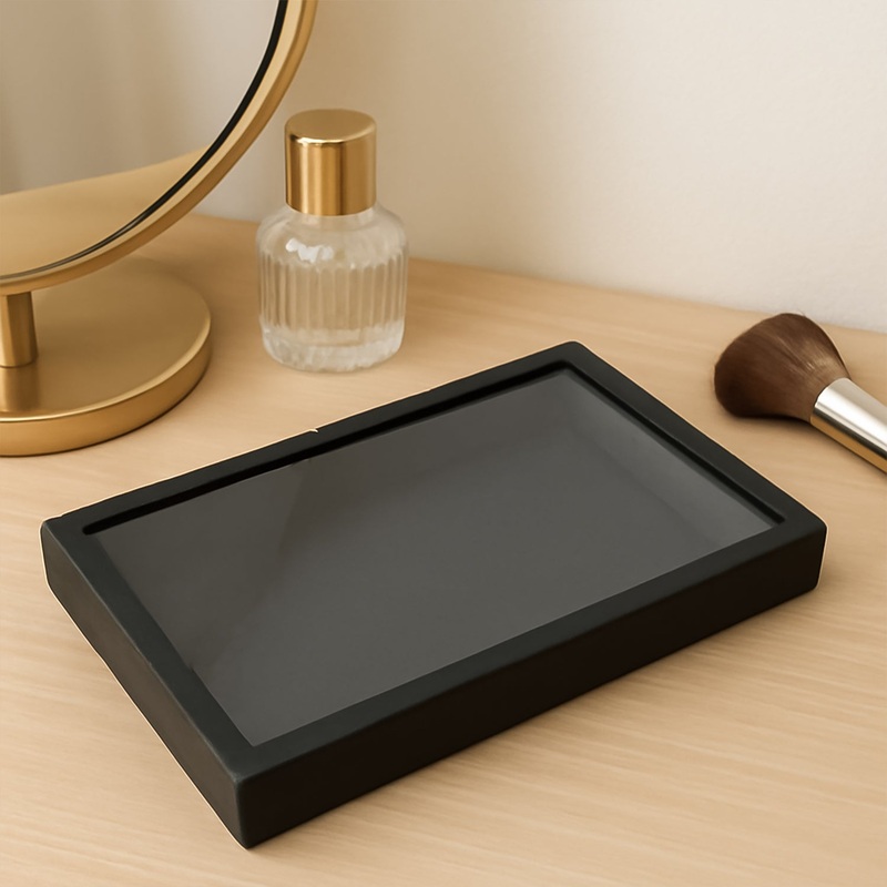 Portable Wide Application Convenient Jewellery Holder Case (1 Pc  / 22×15 Cm)