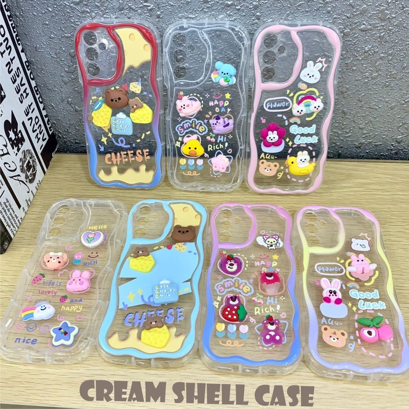 Cream Shell Case Case For Vivo V30