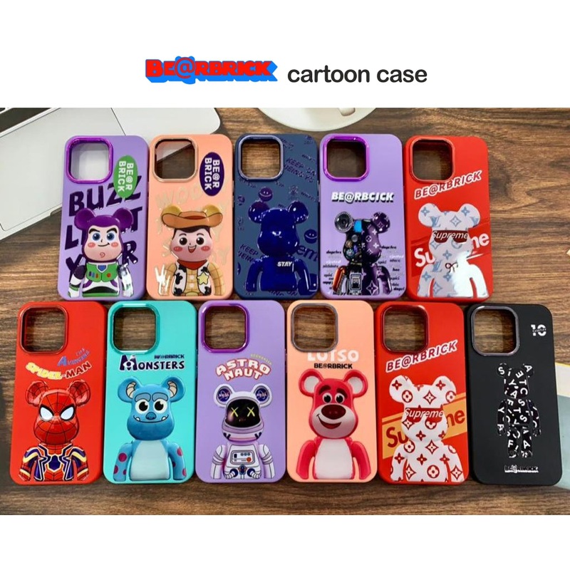 Bear Brick Cartoon Case Case For Samsung M33