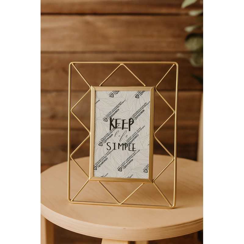 GeoGlow Metal Photo Frame