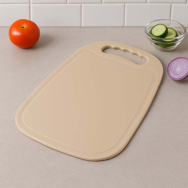 Durable Plastic Chopping Board 34×23 cm (1 Pc)