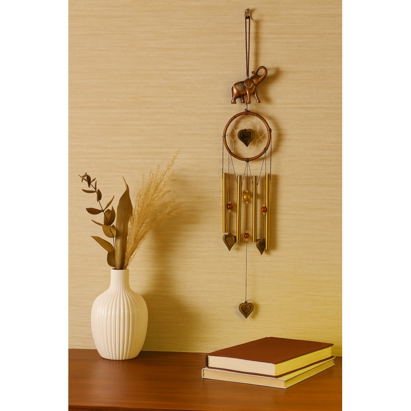 Harmony Hearts Wind Chime Wind Chimes For Home Decor&Balcony Hanging For Positive Energy With Melody Sound Steel Windchime