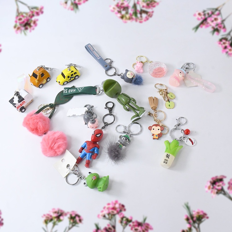 Mix Design & Size Keychain – Durable & Stylish Accessory (1 Pc / Mix Color)