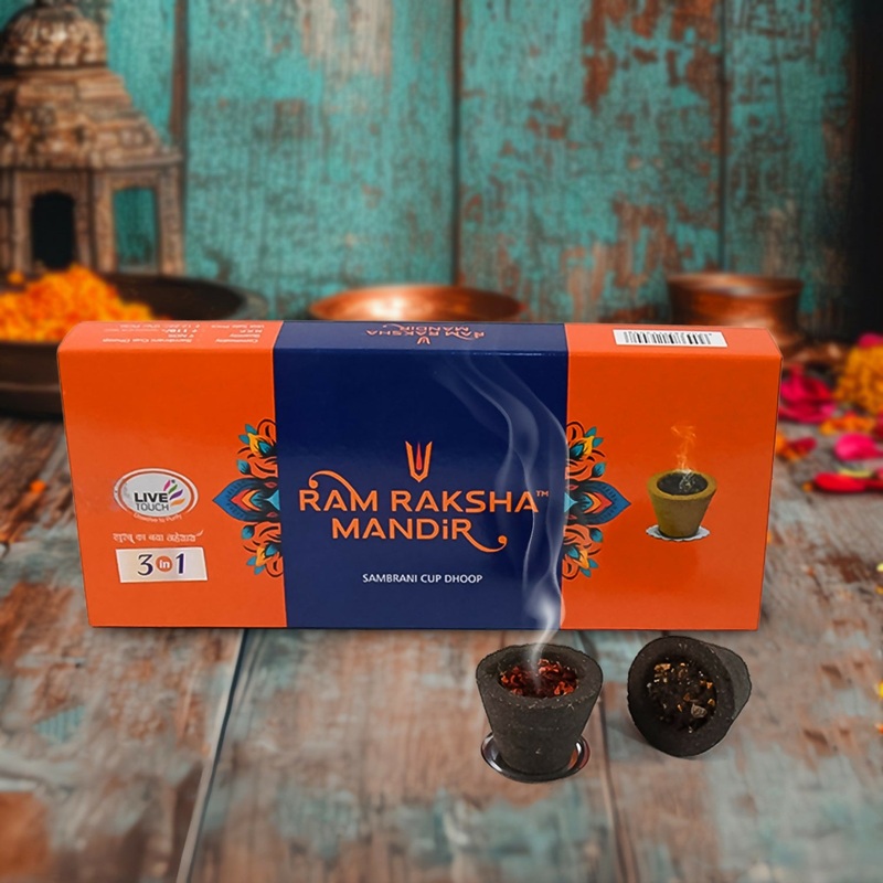 Ram Raksha Mandir Sambrani Cup Dhoop (9pc)