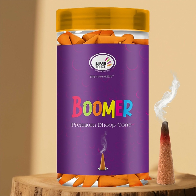 Boomer Special Dhoop Cones (1 Jar / 80 Grams)