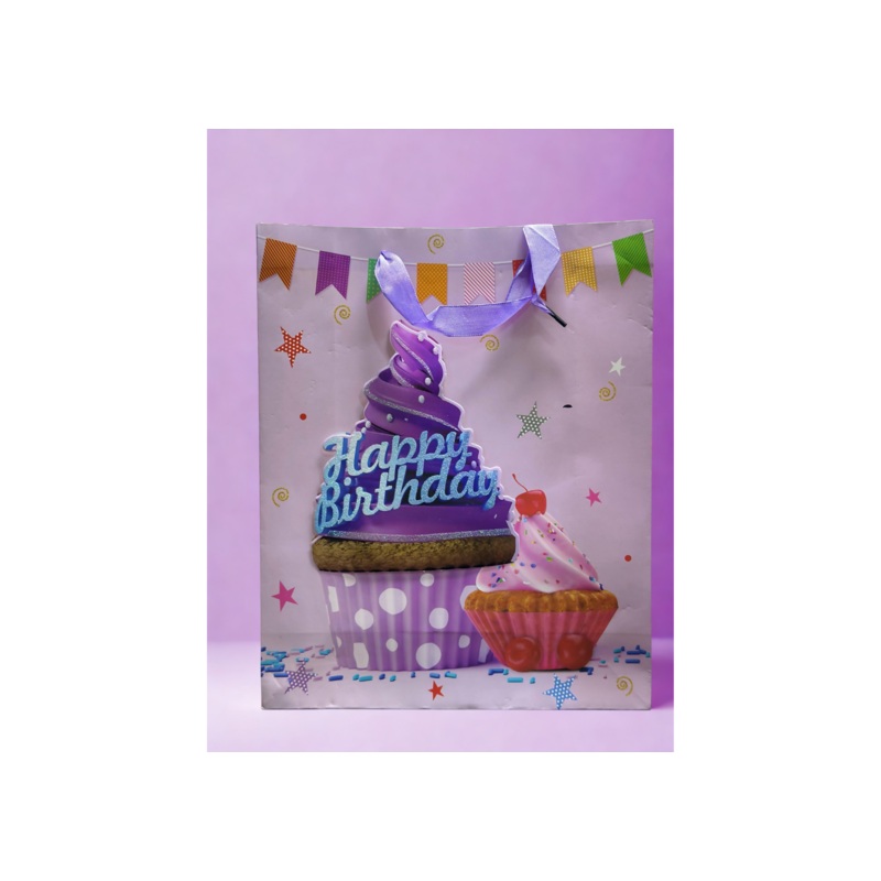 Birthday Bloom Gift Bag Set  Pack of 4 Bags for Kids Birthday Baby Shower Wedding Festivals Holiday Party