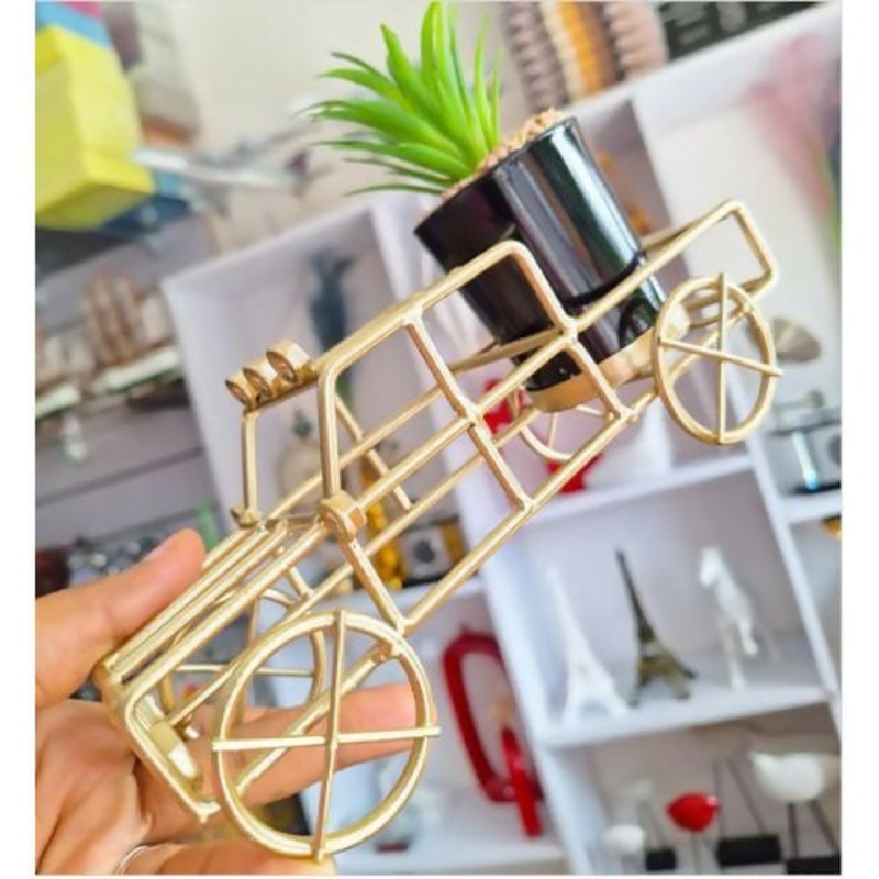 Geometric Car Shaped Metal Flower Vase for Home Decor Sculpture Home Decoration Decorations Living Room Decorations Handicrafts