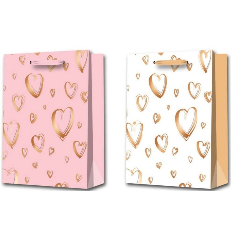 Lush Love Bags | Reusable gift bags| Set of 4 PC Printed Shopping/Gift Bags