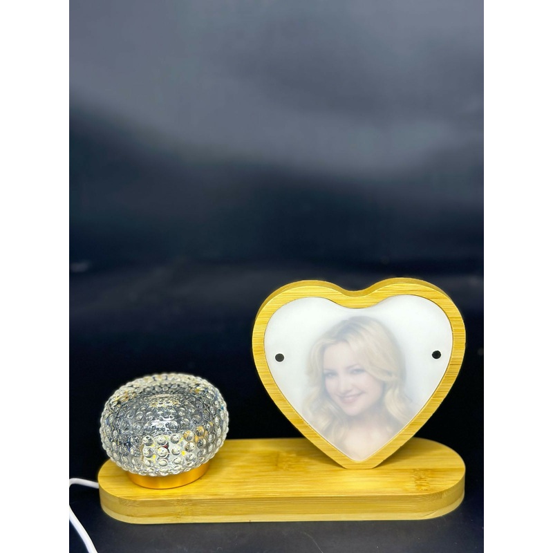 HeartGlow Personalized Photo Lamp